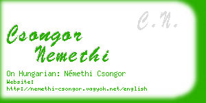 csongor nemethi business card